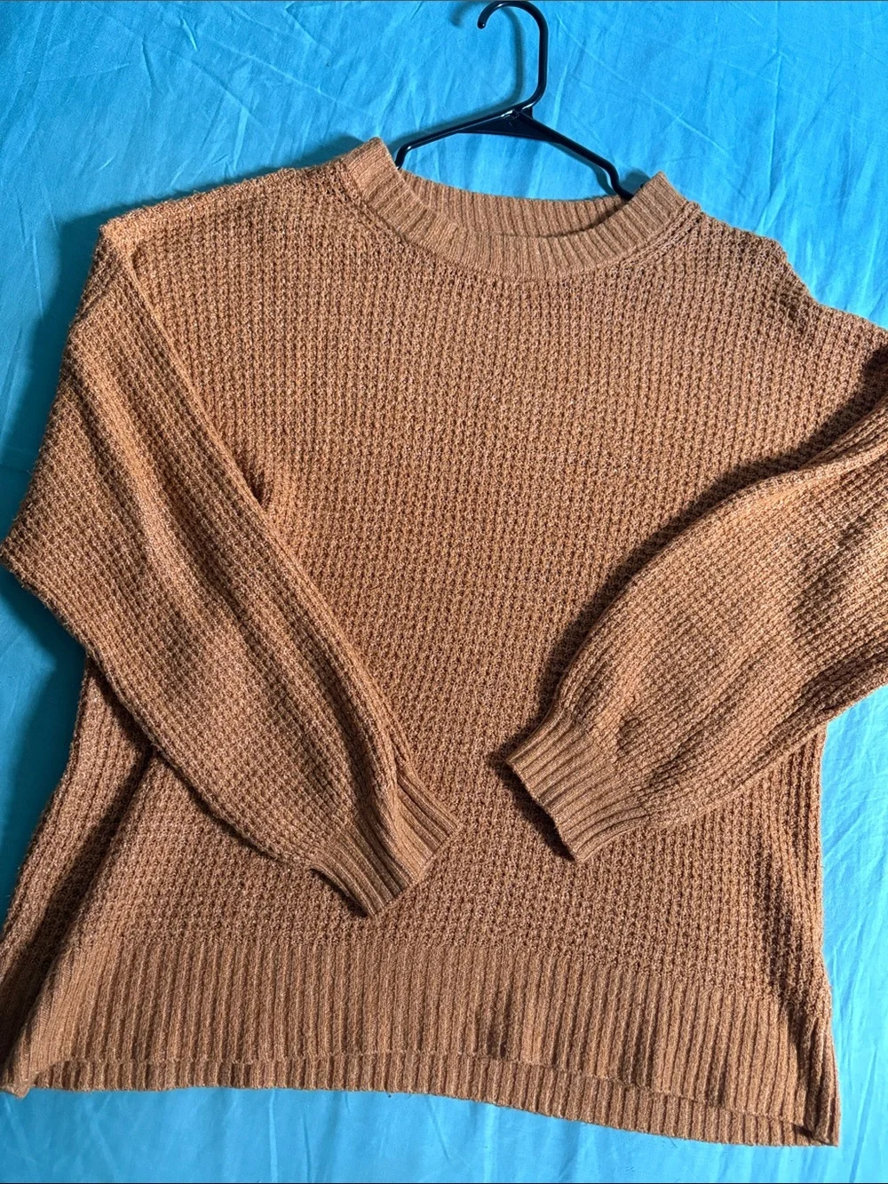 American Eagle Outfitters Women's Crewneck Sweater in burnt orange